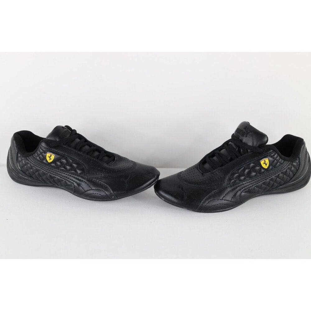 Vintage Puma x Scuderia Ferrari Womens 8 Leather Racing Driving Shoes Black